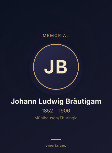 Memorial portrait of Johann Ludwig Bräutigam