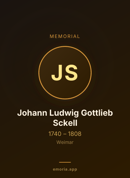 Memorial portrait of Johann Ludwig Gottlieb Sckell