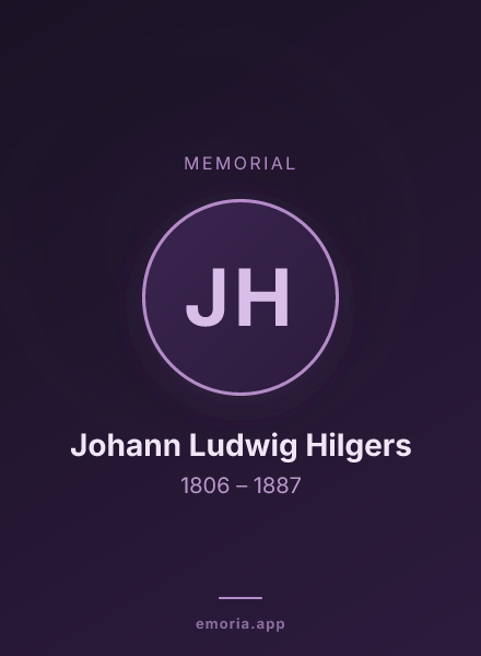 Memorial portrait of Johann Ludwig Hilgers