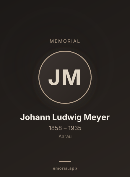 Memorial portrait of Johann Ludwig Meyer