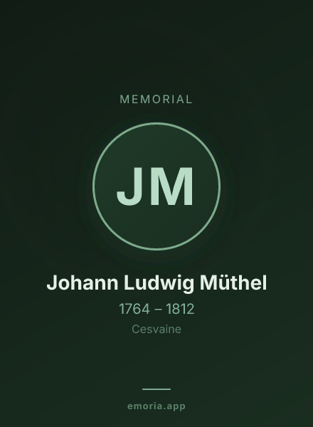 Memorial portrait of Johann Ludwig Müthel