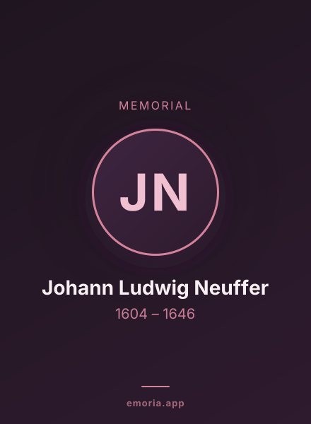 Memorial portrait of Johann Ludwig Neuffer