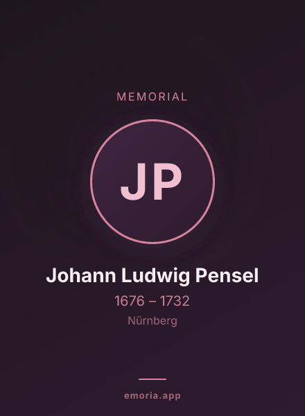 Memorial portrait of Johann Ludwig Pensel