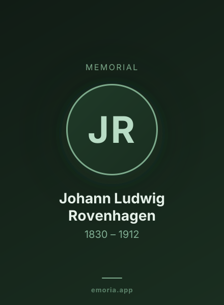 Memorial portrait of Johann Ludwig Rovenhagen