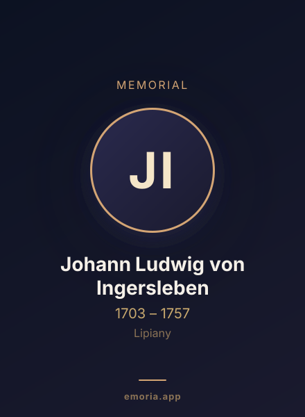 Memorial portrait of Johann Ludwig von Ingersleben