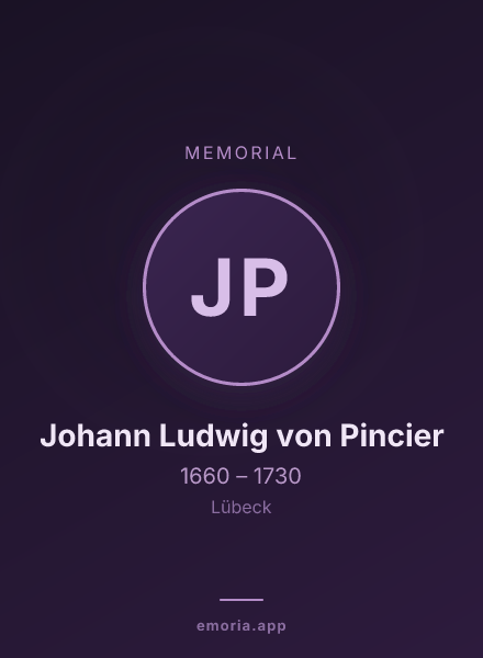 Memorial portrait of Johann Ludwig von Pincier