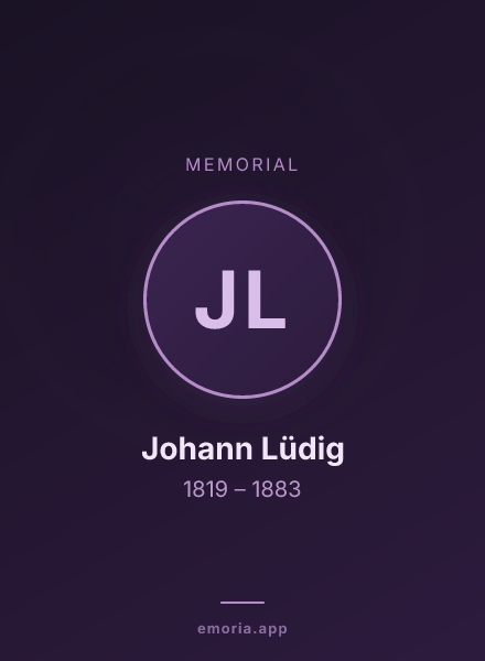 Memorial portrait of Johann Lüdig