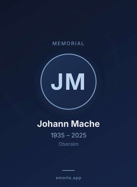 Memorial portrait of Johann Mache