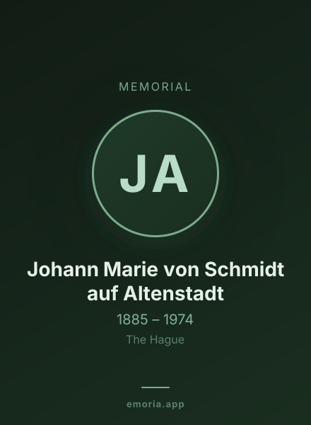 Memorial portrait of Johann Marie von Schmidt auf Altenstadt