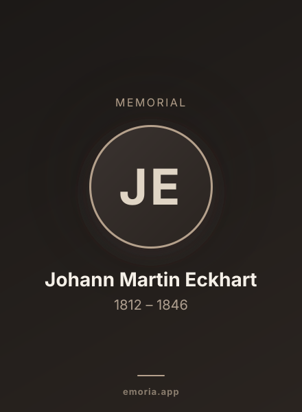 Memorial portrait of Johann Martin Eckhart