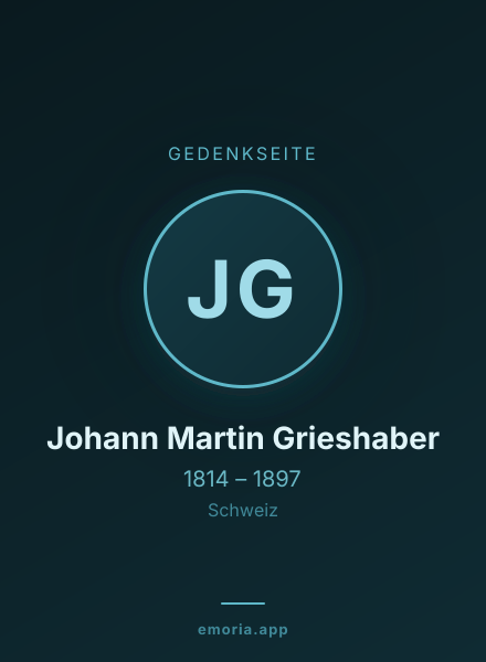 Gedenkportrait von Johann Martin Grieshaber