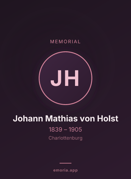 Memorial portrait of Johann Mathias von Holst