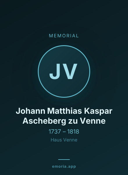 Memorial portrait of Johann Matthias Kaspar Ascheberg zu Venne