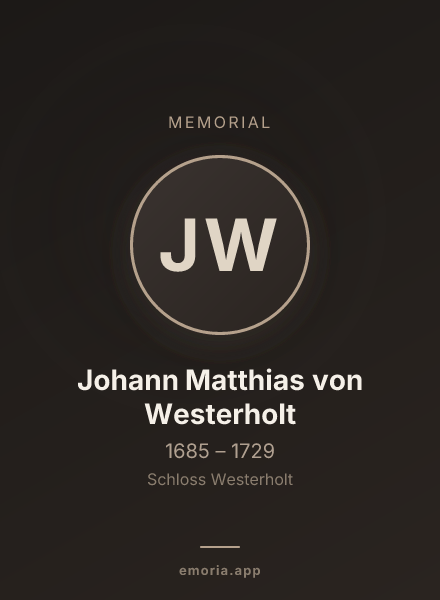 Memorial portrait of Johann Matthias von Westerholt