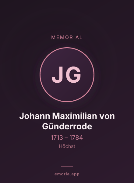 Memorial portrait of Johann Maximilian von Günderrode
