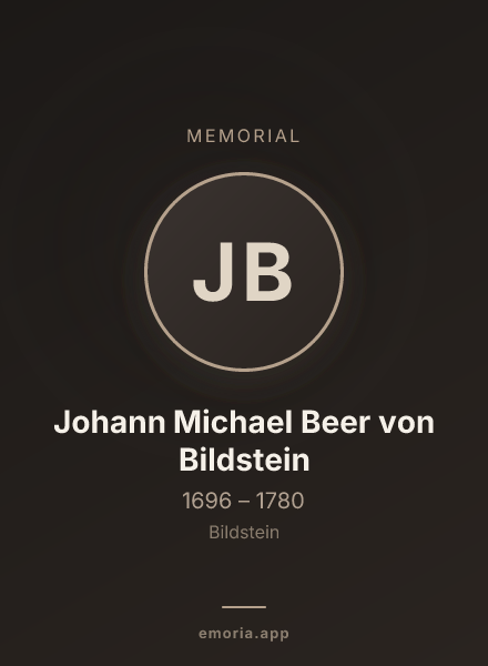 Memorial portrait of Johann Michael Beer von Bildstein