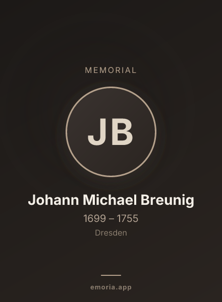 Memorial portrait of Johann Michael Breunig
