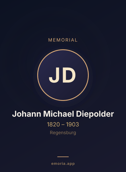 Memorial portrait of Johann Michael Diepolder