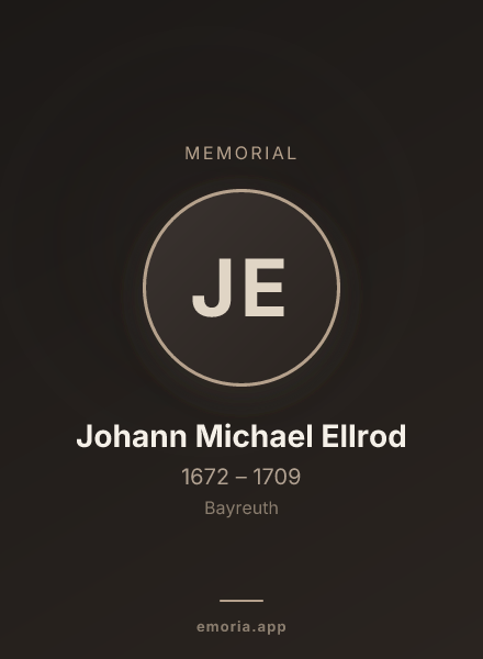 Memorial portrait of Johann Michael Ellrod