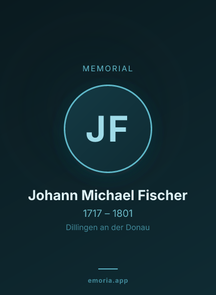Memorial portrait of Johann Michael Fischer