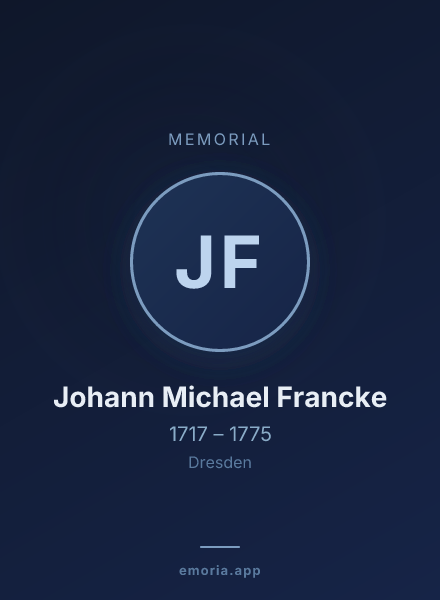 Memorial portrait of Johann Michael Francke