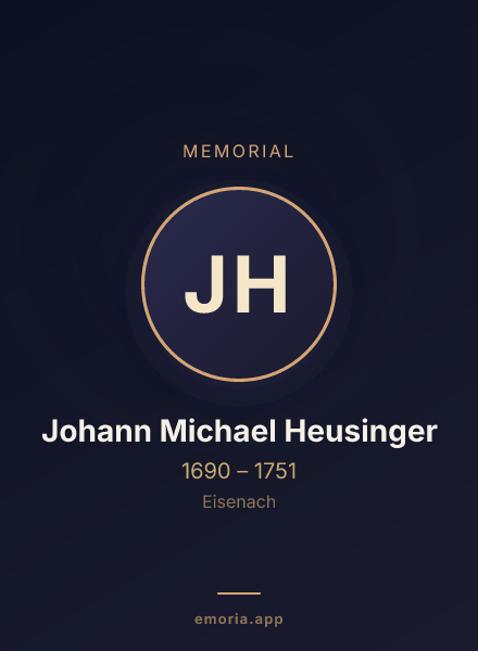 Memorial portrait of Johann Michael Heusinger