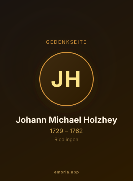 Gedenkportrait von Johann Michael Holzhey