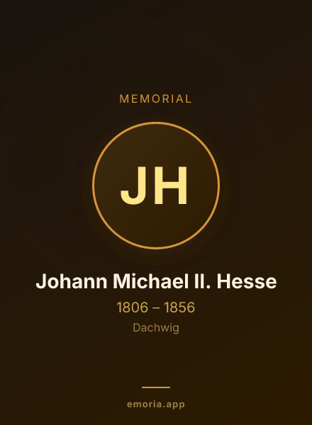 Memorial portrait of Johann Michael II. Hesse