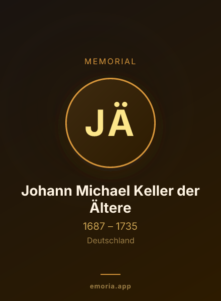 Memorial portrait of Johann Michael Keller der Ältere