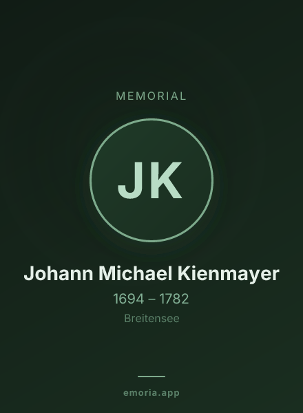 Memorial portrait of Johann Michael Kienmayer