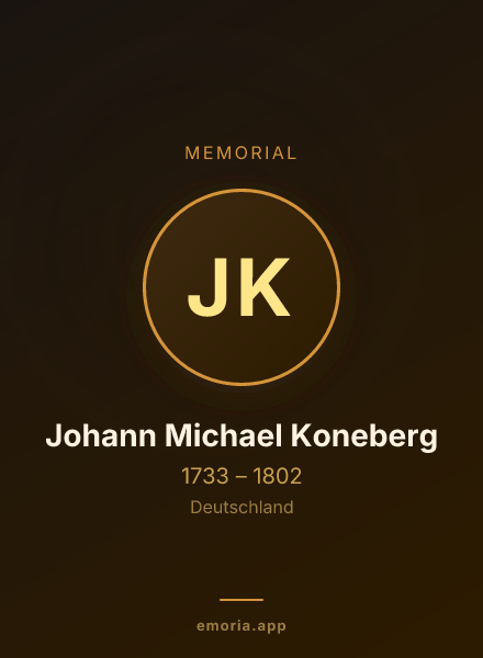 Memorial portrait of Johann Michael Koneberg