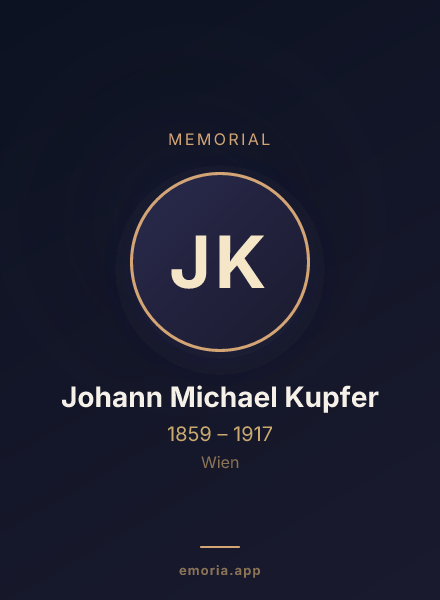 Memorial portrait of Johann Michael Kupfer