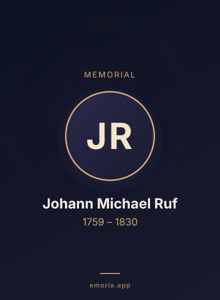 Memorial portrait of Johann Michael Ruf