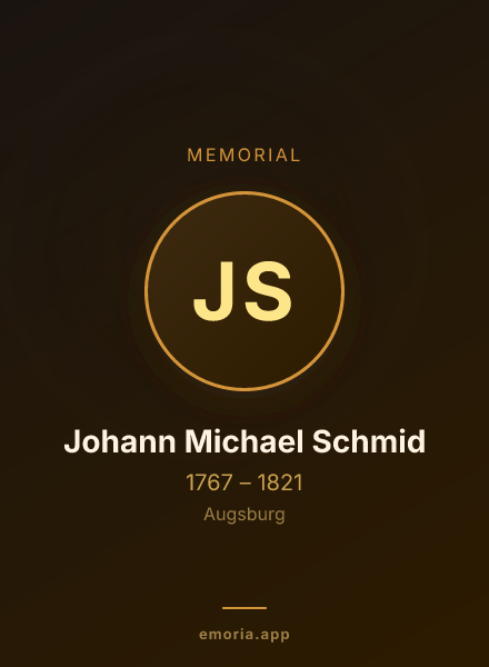 Memorial portrait of Johann Michael Schmid