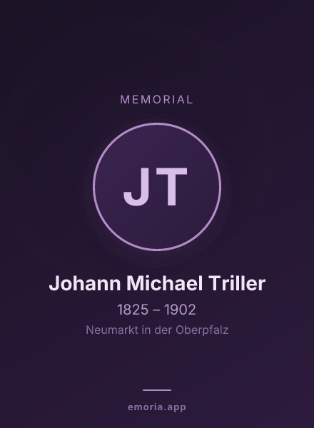 Memorial portrait of Johann Michael Triller