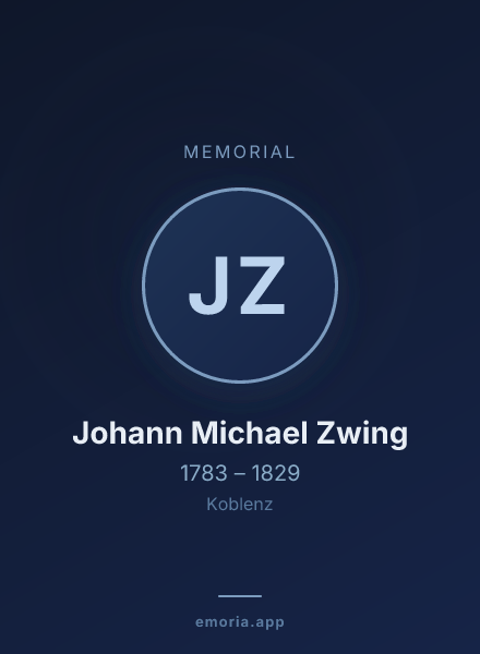 Memorial portrait of Johann Michael Zwing