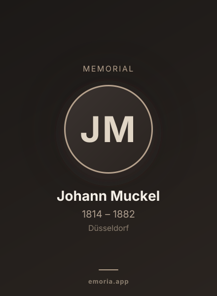 Memorial portrait of Johann Muckel