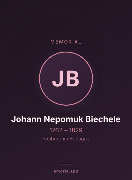 Memorial portrait of Johann Nepomuk Biechele