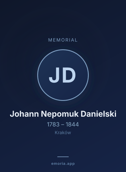 Memorial portrait of Johann Nepomuk Danielski