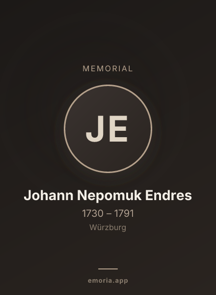 Memorial portrait of Johann Nepomuk Endres