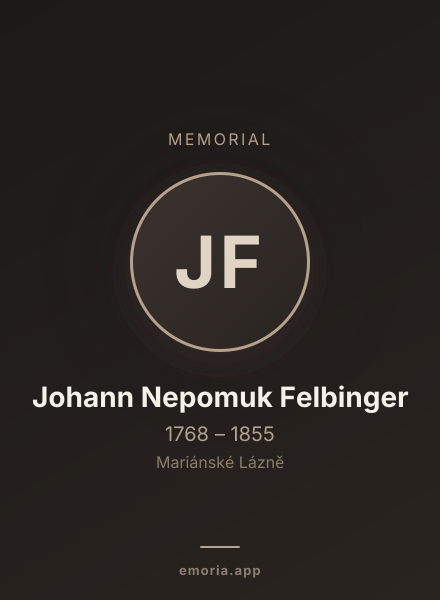 Memorial portrait of Johann Nepomuk Felbinger