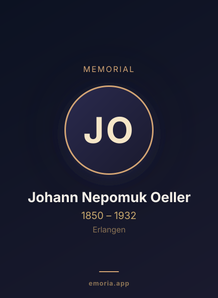 Memorial portrait of Johann Nepomuk Oeller