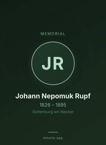 Memorial portrait of Johann Nepomuk Rupf