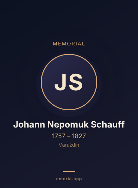 Memorial portrait of Johann Nepomuk Schauff