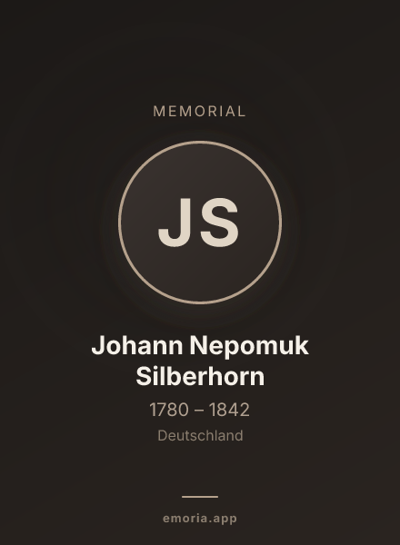 Memorial portrait of Johann Nepomuk Silberhorn