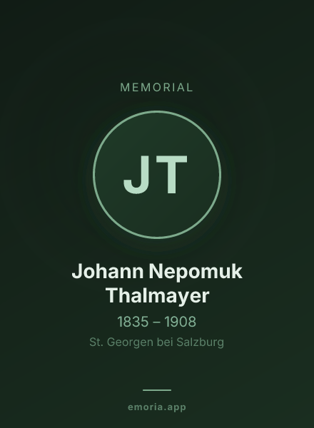 Memorial portrait of Johann Nepomuk Thalmayer
