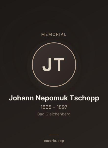 Memorial portrait of Johann Nepomuk Tschopp