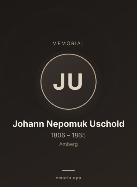 Memorial portrait of Johann Nepomuk Uschold