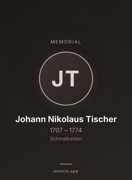 Memorial portrait of Johann Nikolaus Tischer