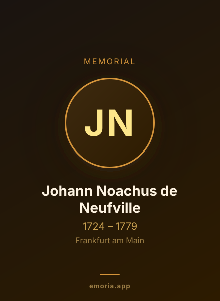 Memorial portrait of Johann Noachus de Neufville